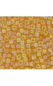 Miyuki rocailles Perlen 8/0 - Transparent light topaz ab 8-251